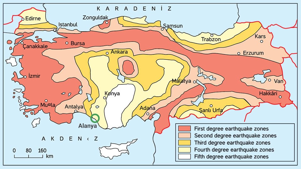 گسل زلزله در کشور ترکیه